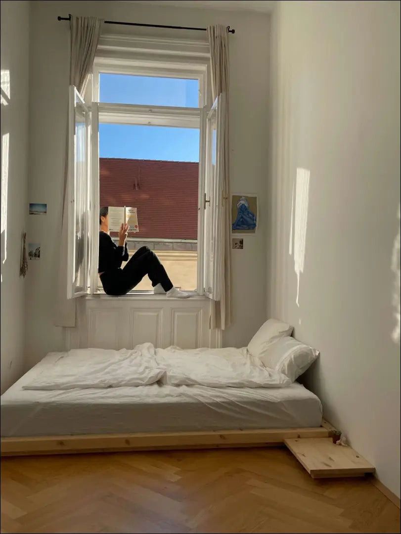 Medinė miegamojo lova (140x200cm) GI710 - €190 Save 50% 100-200, __label:Pristatymas 1-2 d.d., color-ruda,