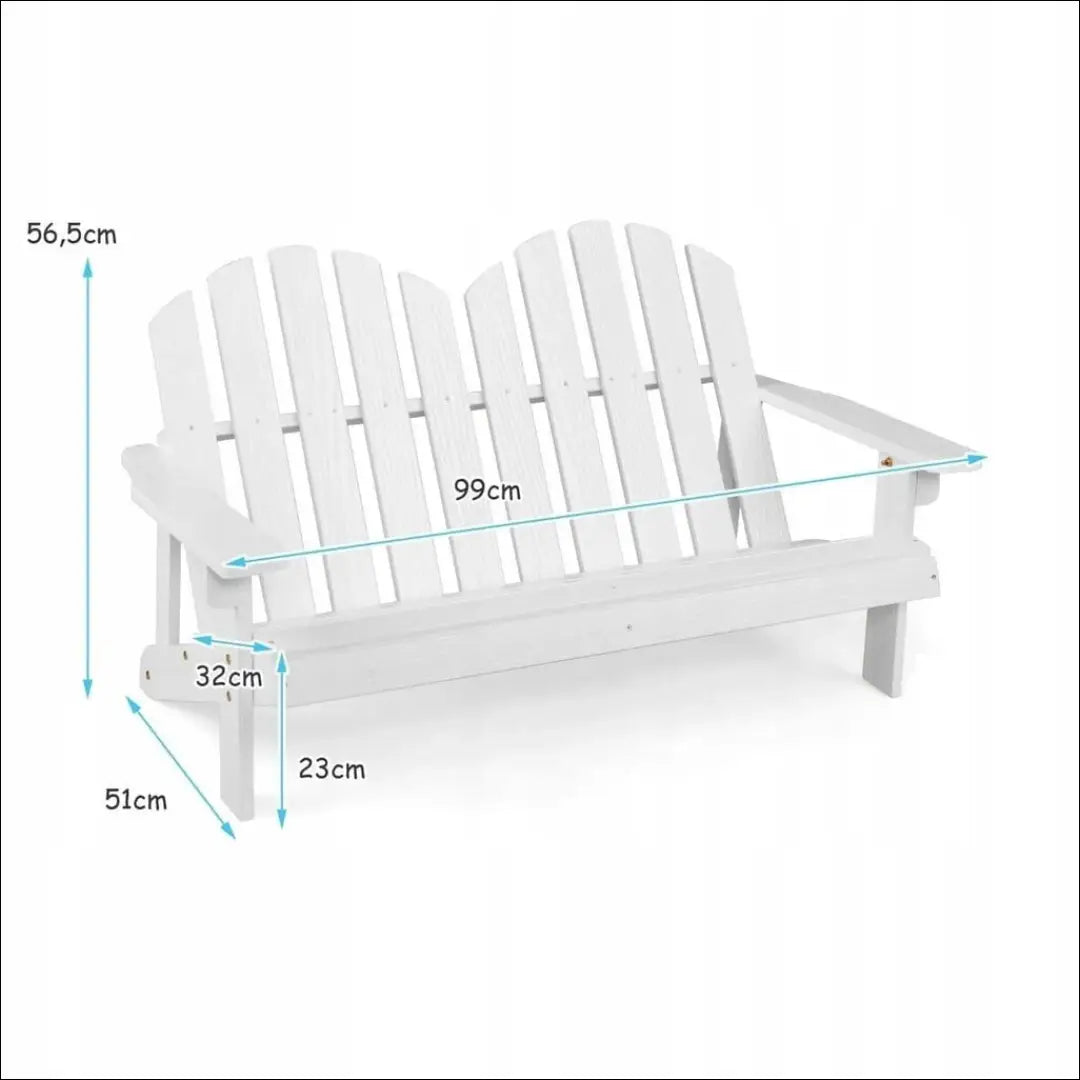 Medinis sodo suoliukas LI814 - €37 Save 50% 25-50, __label:Pristatymas 1-2 d.d., color-balta, lauko baldai,