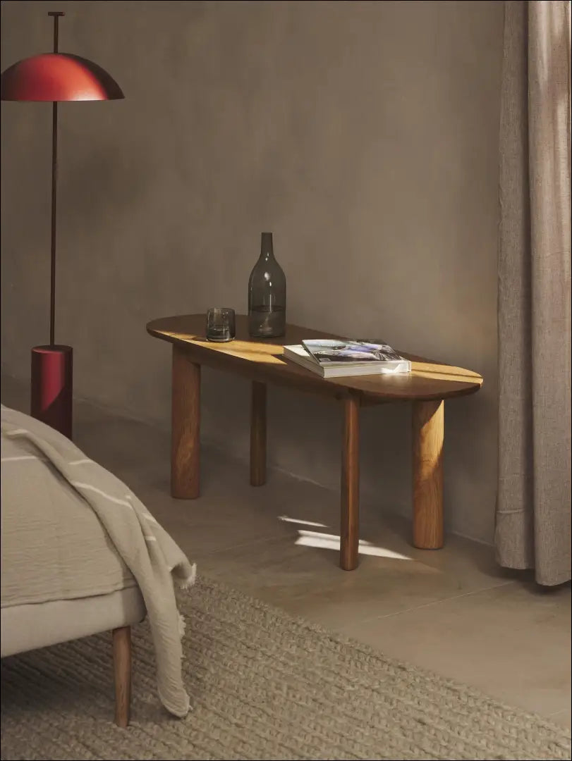 Medinis suolas VI720 - €136 Save 65% 100-200, __label:Pristatymas 1-2 d.d., color-ruda, kedes-valgomojo, material-mdf