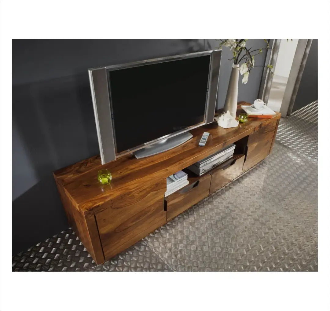 Medinis TV staliukas SI1850 - €535 Save 50% __label:Pristatymas 1-2 d.d., color-ruda, material-medzio-masyvas,