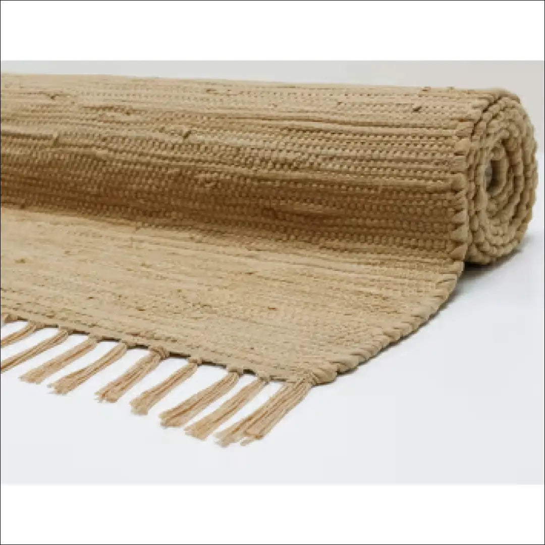 Medvilnės kilimėlis RU1626 - €33 Save 50% 25-50, __label:Pristatymas 1-2 d.d., color-smelio, kilimai, material-medvilne
