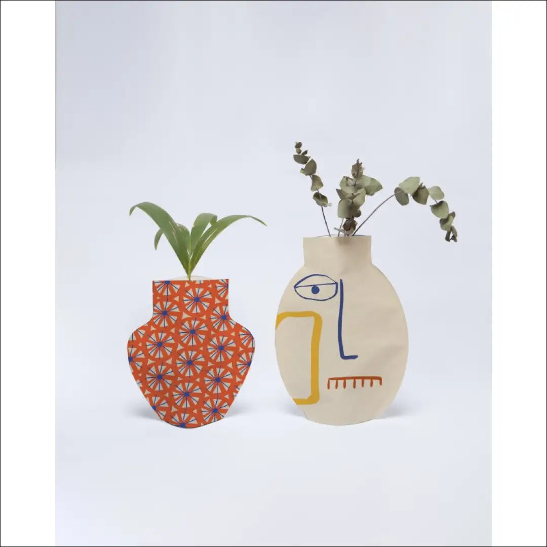 Medžiaginės vazos (2vnt) DI5990 - €13 Save 70% __label:Pristatymas 1-2 d.d., color-marga, color-margas, color-oranzine,