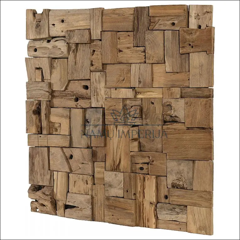 Medžio masyvo sienos dekoracija DI5494 - €75 Save 70% 50-100, __label:Pristatymas 1-2 d.d., color-ruda, interjeras,