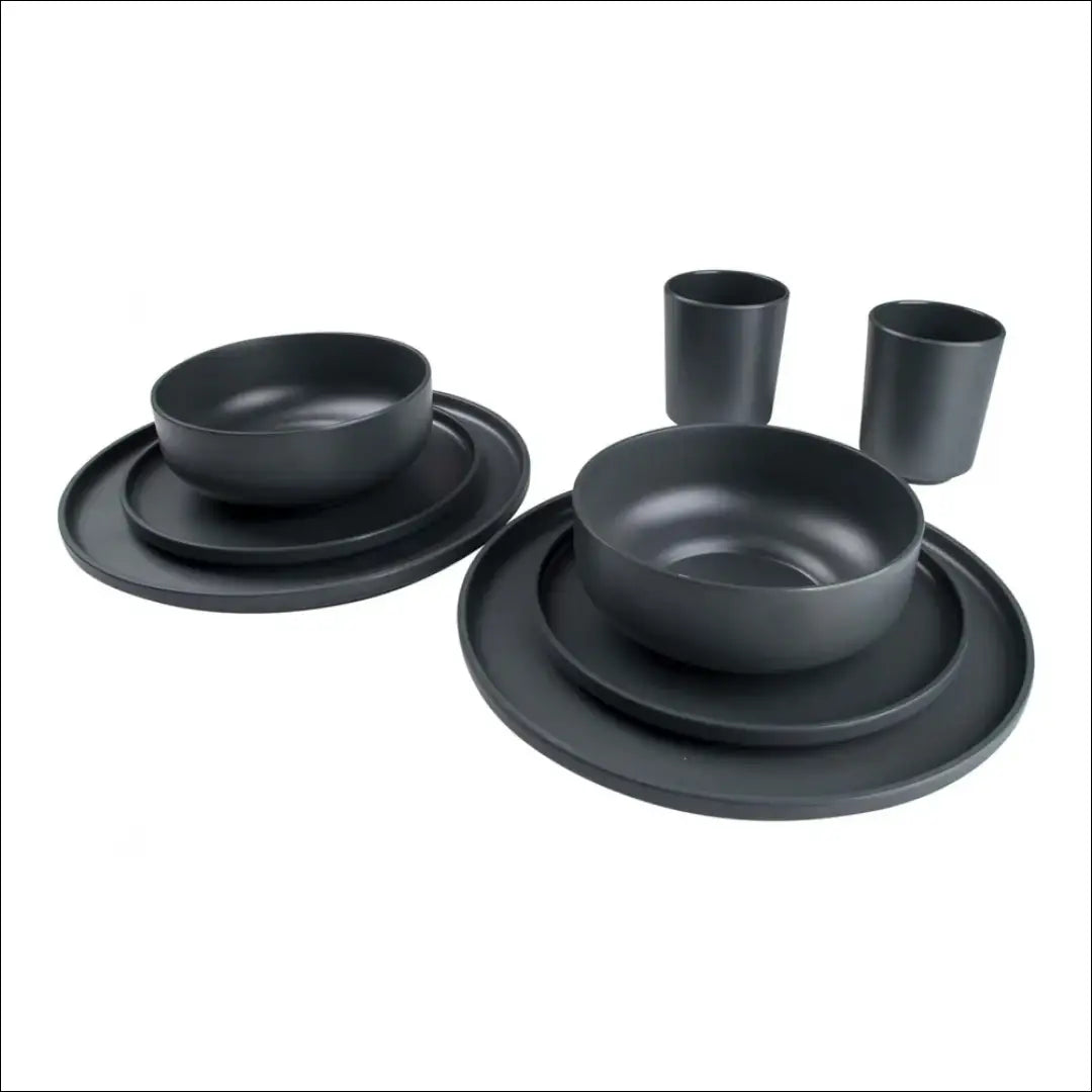 Melamino indų komplektas (4 asmenims) DI10633 - €60 Save 50% 50-100, __label:Pristatymas 1-2 d.d., color-pilka, indai,