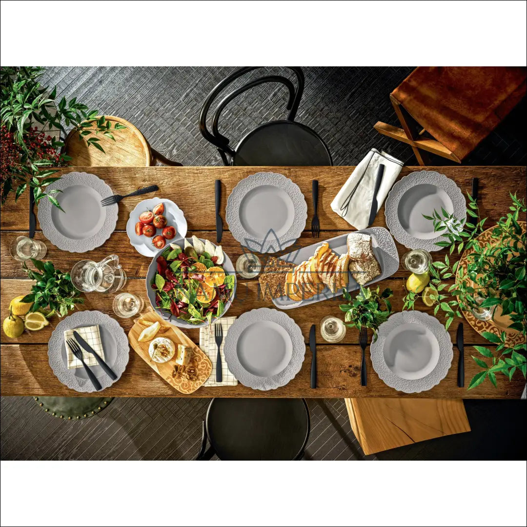 Melamino lėkštučių komplektas (3vnt) DI8558 - €18 Save 50% __label:Pristatymas 1-2 d.d., color-balta, indai,