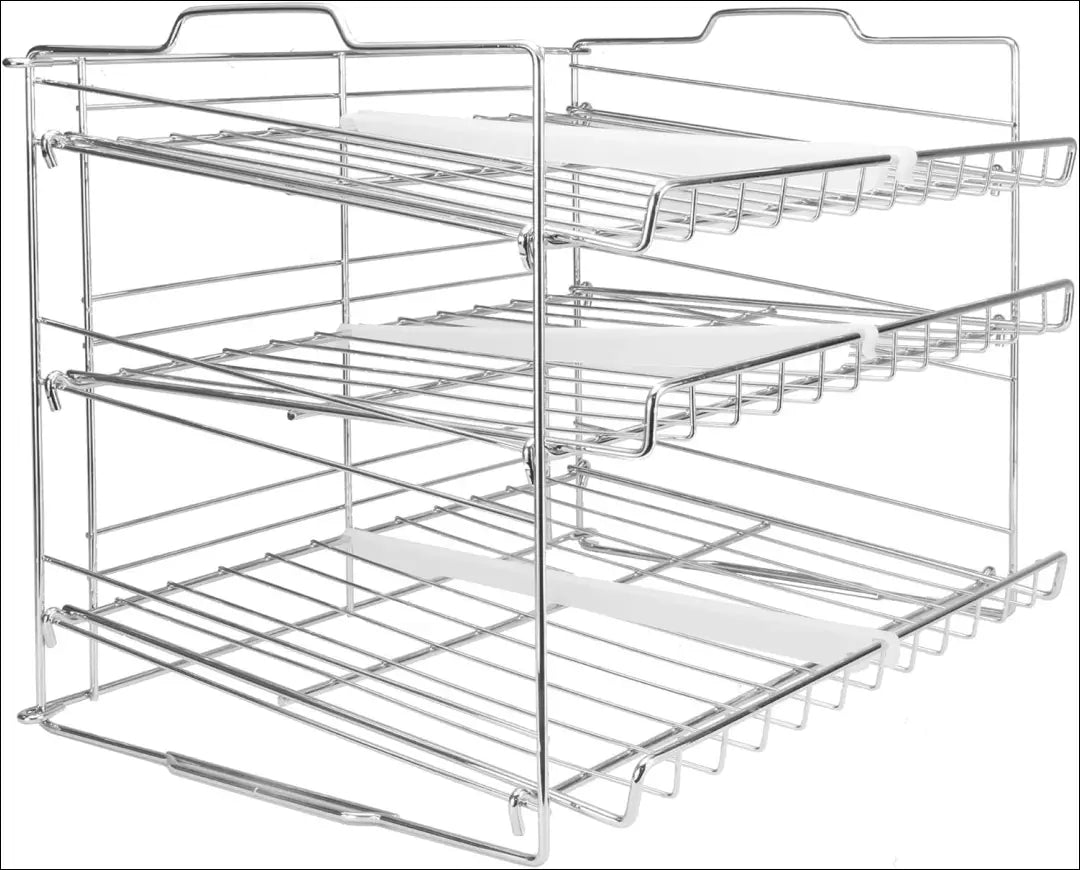 Metalinė 3 pakopų lentyna KI1499 - €75 Save 50% 50-100, __label:Pristatymas 1-2 d.d., color-sidabrine, interjeras, kita