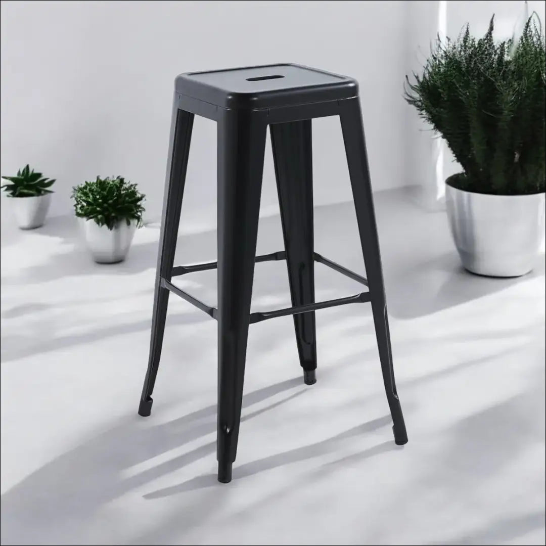 Metalinė baro kėdė VI1055 - €31 Save 55% 25-50, __label:Pristatymas 1-2 d.d., baro-kedes, color-juoda, material-metalas