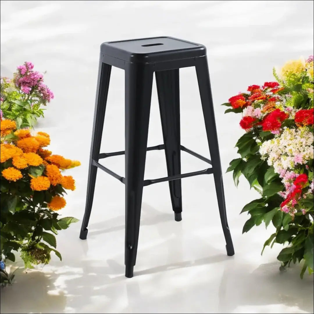 Metalinė baro kėdė VI1055 - €31 Save 55% 25-50, __label:Pristatymas 1-2 d.d., baro-kedes, color-juoda, material-metalas