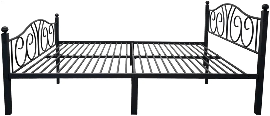 Metalinė lova (140x200cm) GI891 - €140 Save 50% 100-200, __label:Pristatymas 1-2 d.d., color-juoda, lovos-miegamojo,