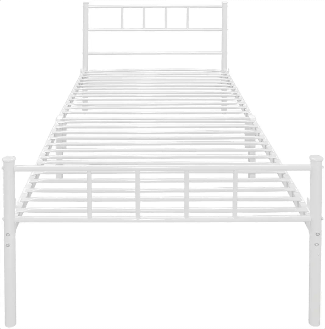 Metalinė lova (90x200cm) GI876 - €80 Save 50% 50-100, __label:Pristatymas 1-2 d.d., color-balta, lovos-miegamojo,