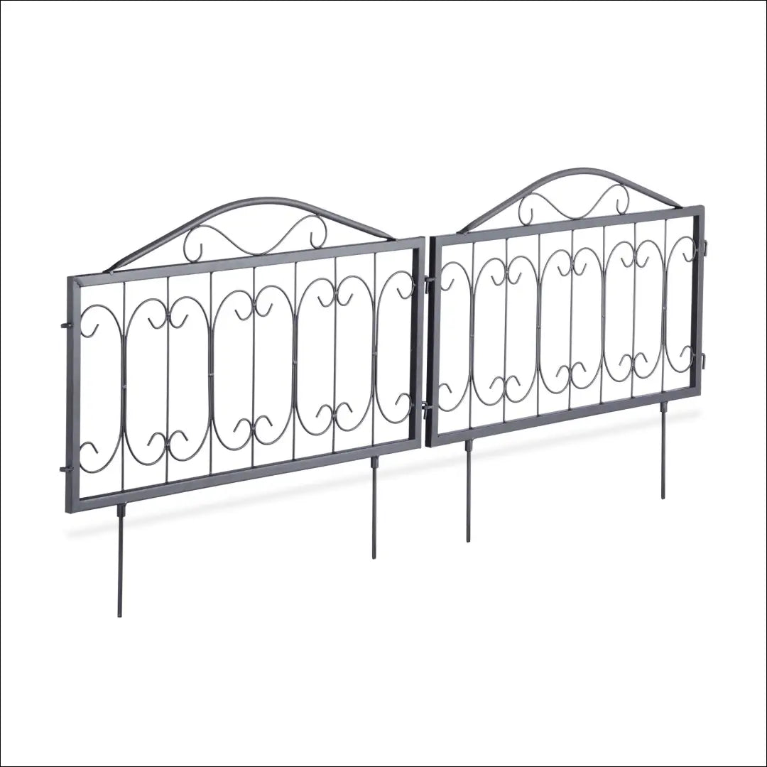 Metalinė sodo tvora DI11186 - €33 Save 50% 25-50, __label:Pristatymas 1-2 d.d., color-juoda, kita, lauko baldai €25