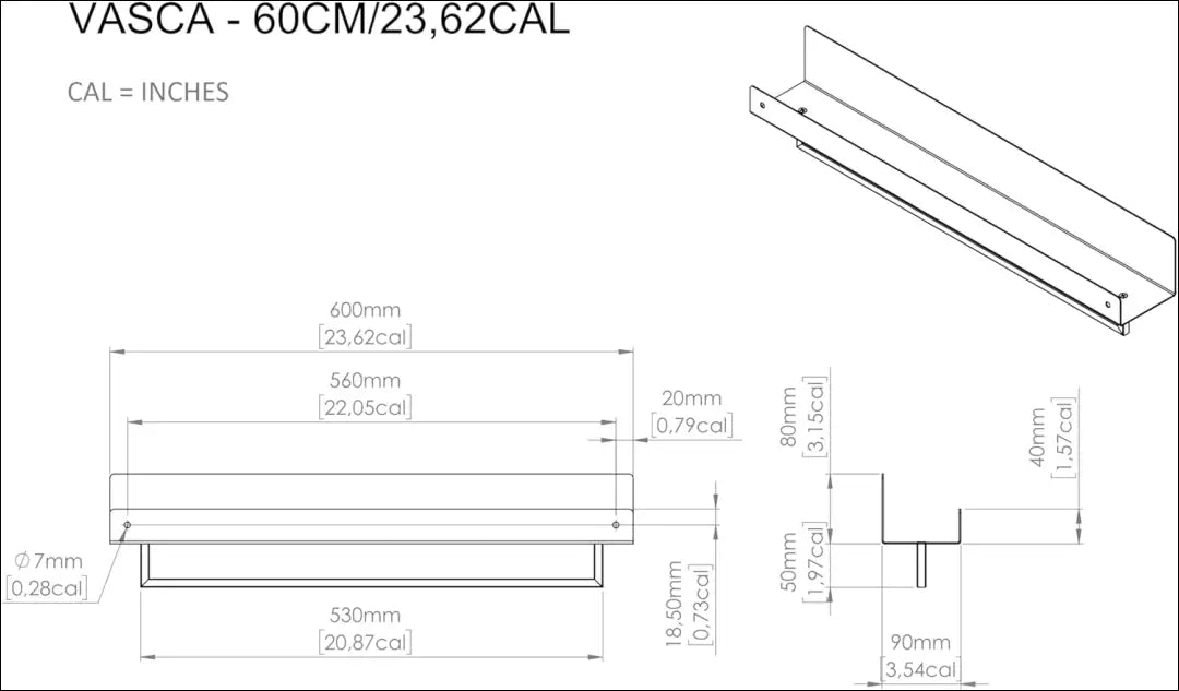 Metalinė vonios lentyna/kabykla DI10345 - €85 Save 50% 50-100, __label:Pristatymas 1-2 d.d., color-juoda, lentynos,