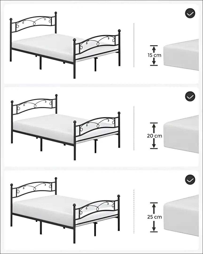 Metalinės lovos rėmas SM713 - €164 Save 40% 100-200, __label:Pristatymas 5-14 d.d., lovos-miegamojo, miegamojo,