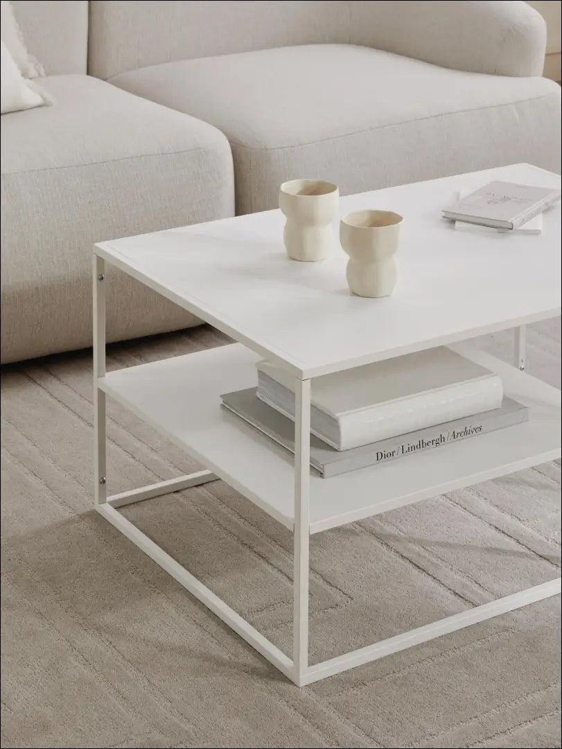 Metalinis kavos staliukas SI1188 - €56 Save 65% 50-100, __label:Pristatymas 1-2 d.d., color-balta, kavos-staliukai,