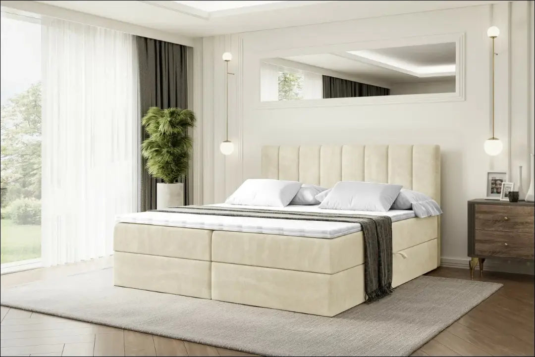 Miegamojo lova (120x200cm) GI910 - €539 Save 30% __label:Pristatymas 1-2 d.d., color-smelio, lovos-miegamojo,