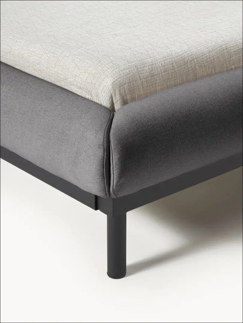 Miegamojo lova (140x200cm) GI281 - €147 Save 70% 100-200, __label:Pristatymas 1-2 d.d., color-pilka, lovos-miegamojo,