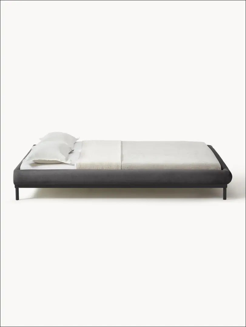 Miegamojo lova (140x200cm) GI281 - €147 Save 70% 100-200, __label:Pristatymas 1-2 d.d., color-pilka, lovos-miegamojo,