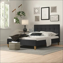Įkelti vaizdą į galerijos rodinį, Miegamojo lova (140x200cm) GI338 - €210 Save 50% color-pilka, lovos-miegamojo, material-gobelenas,
