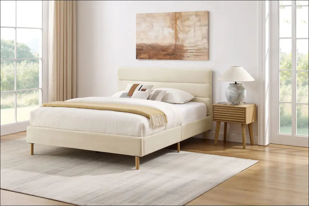 Miegamojo lova (140x200cm) GI714 - €190 Save 50% 100-200, __label:Pristatymas 1-2 d.d., color-smelio, lovos-miegamojo,