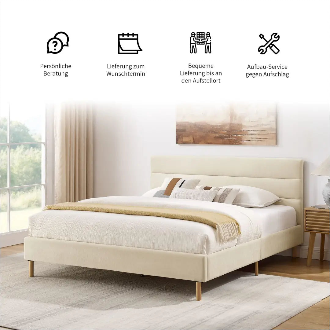Miegamojo lova (140x200cm) GI714 - €190 Save 50% 100-200, __label:Pristatymas 1-2 d.d., color-smelio, lovos-miegamojo,