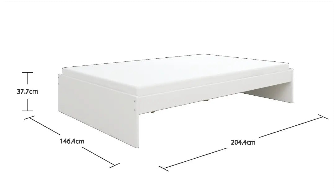 Miegamojo lova (140x200cm) GI728 - €125 Save 50% 100-200, __label:Pristatymas 1-2 d.d., color-balta, lovos-miegamojo,