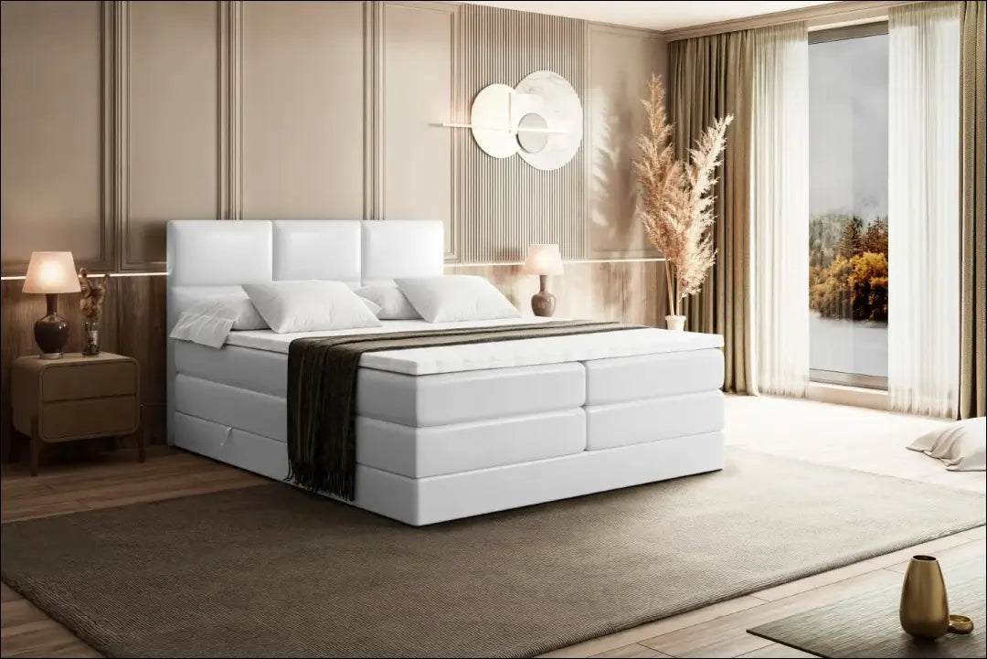 Miegamojo lova (140x200cm) GI902 - €678 Save 40% __label:Pristatymas 1-2 d.d., color-balta, lovos-miegamojo,