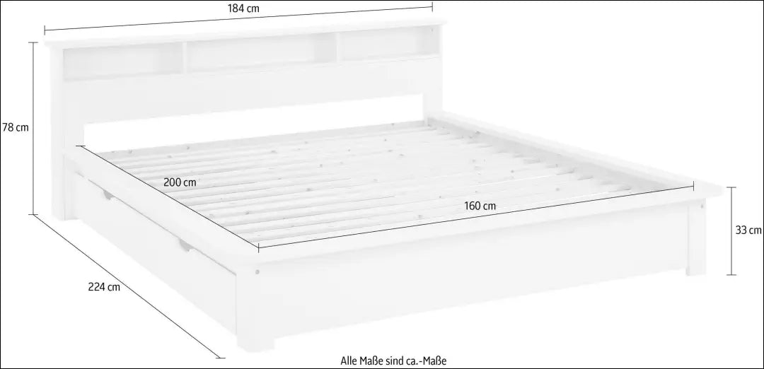 Miegamojo lova (160x200cm) GI667 - €160 Save 50% 100-200, __label:Pristatymas 1-2 d.d., color-balta, lovos-miegamojo,