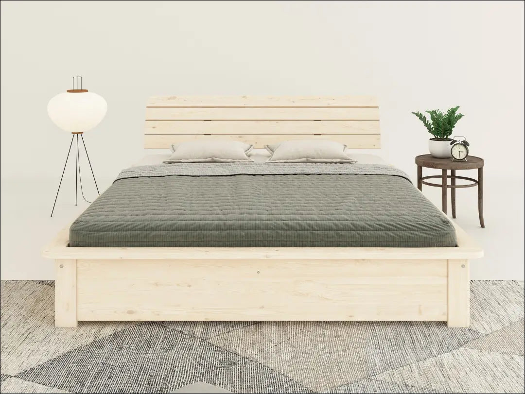 Miegamojo lova (160x200cm) GI874 - €215 Save 50% __label:Pristatymas 1-2 d.d., color-ruda, lovos-miegamojo,