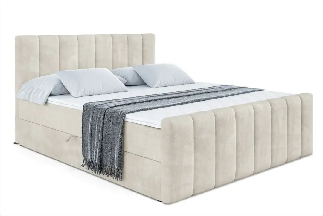 Miegamojo lova (160x200cm) GI903 - €735 Save 30% __label:Pristatymas 1-2 d.d., color-kremas, lovos-miegamojo,