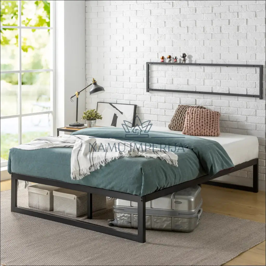Miegamojo lova (180x200cm) GI522 - €82 Save 55% 50-100, __label:Pristatymas 1-2 d.d., color-juoda, lovos-miegamojo,