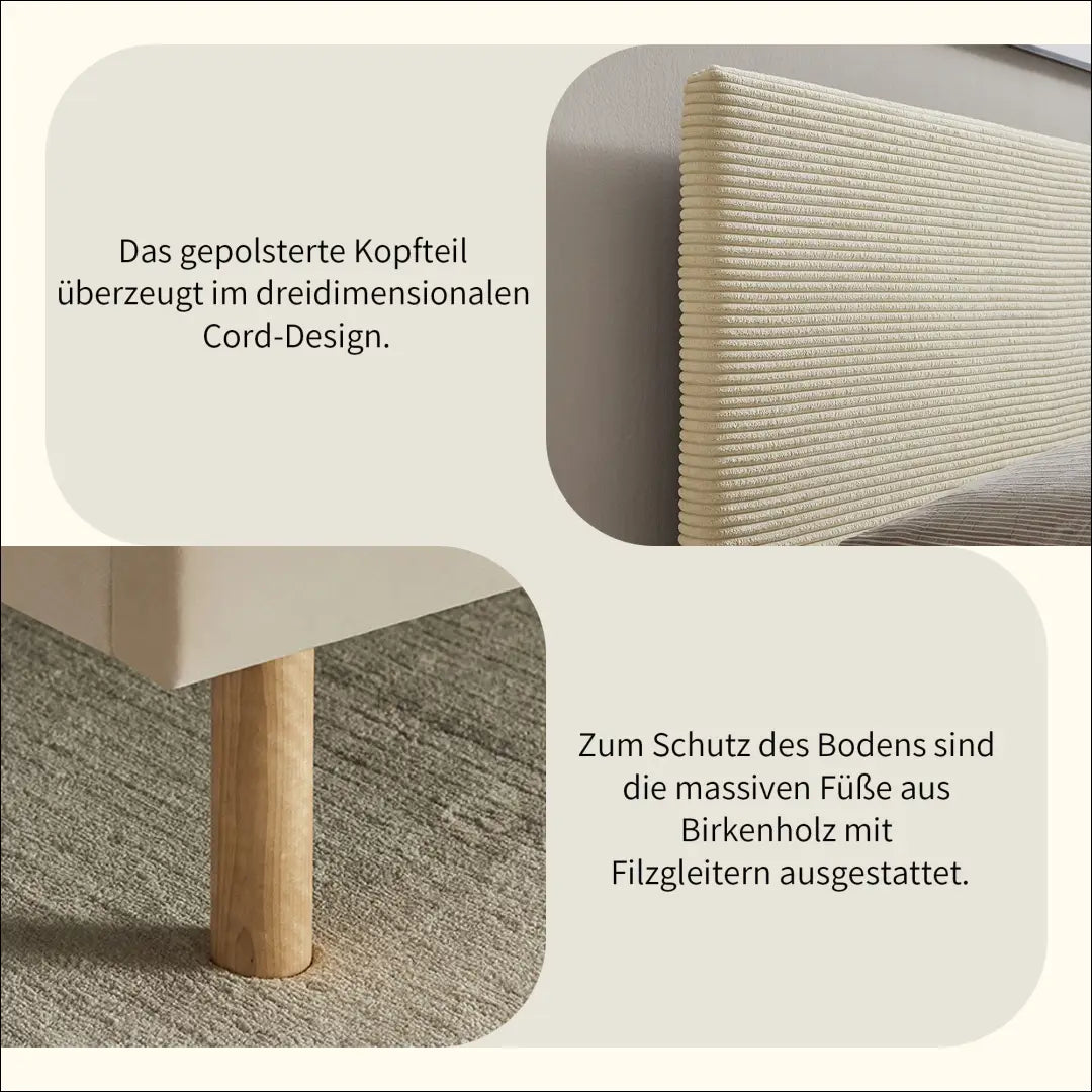 Miegamojo lova (180x200cm) GI656 - €320 Save 50% __label:Pristatymas 1-2 d.d., color-kremas, lovos-miegamojo,