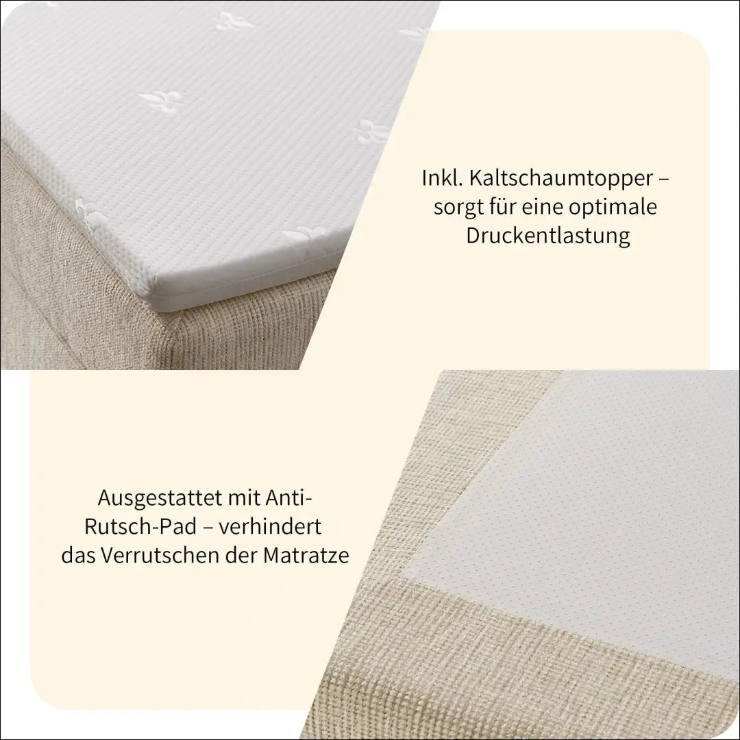 Miegamojo lova (180x200cm) GI805 - €650 Save 50% __label:Pristatymas 1-2 d.d., color-pilka, lovos-miegamojo,