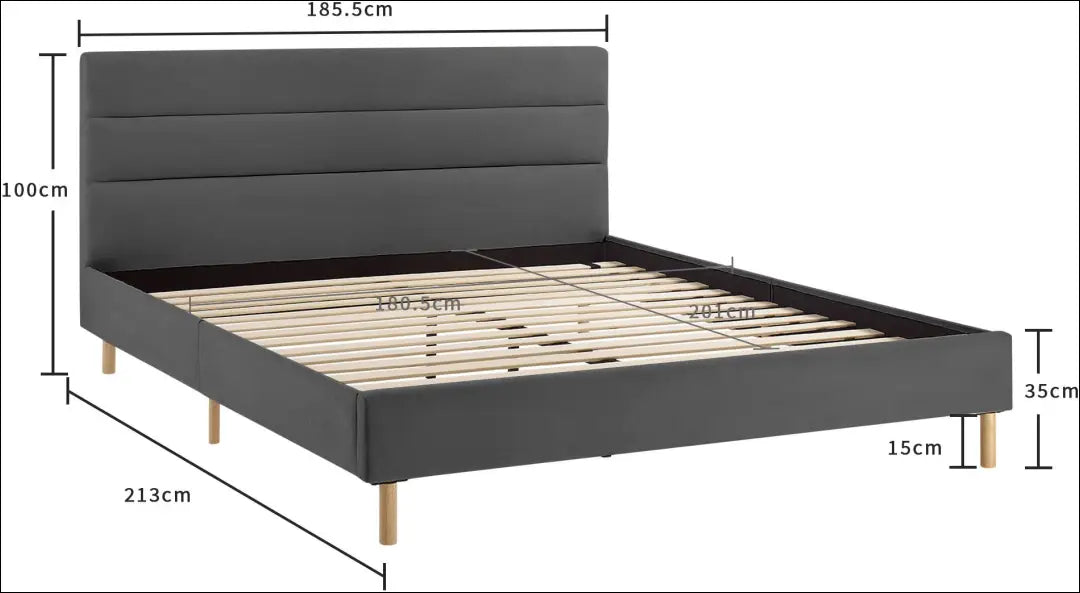 Miegamojo lova (180x200cm) GI864 - €210 Save 50% __label:Pristatymas 1-2 d.d., color-pilka, lovos-miegamojo,