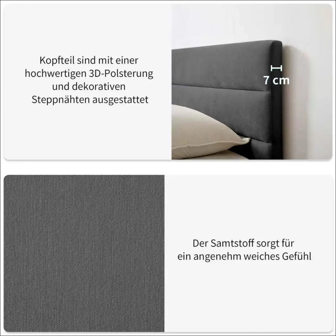 Miegamojo lova (180x200cm) GI864 - €210 Save 50% __label:Pristatymas 1-2 d.d., color-pilka, lovos-miegamojo,