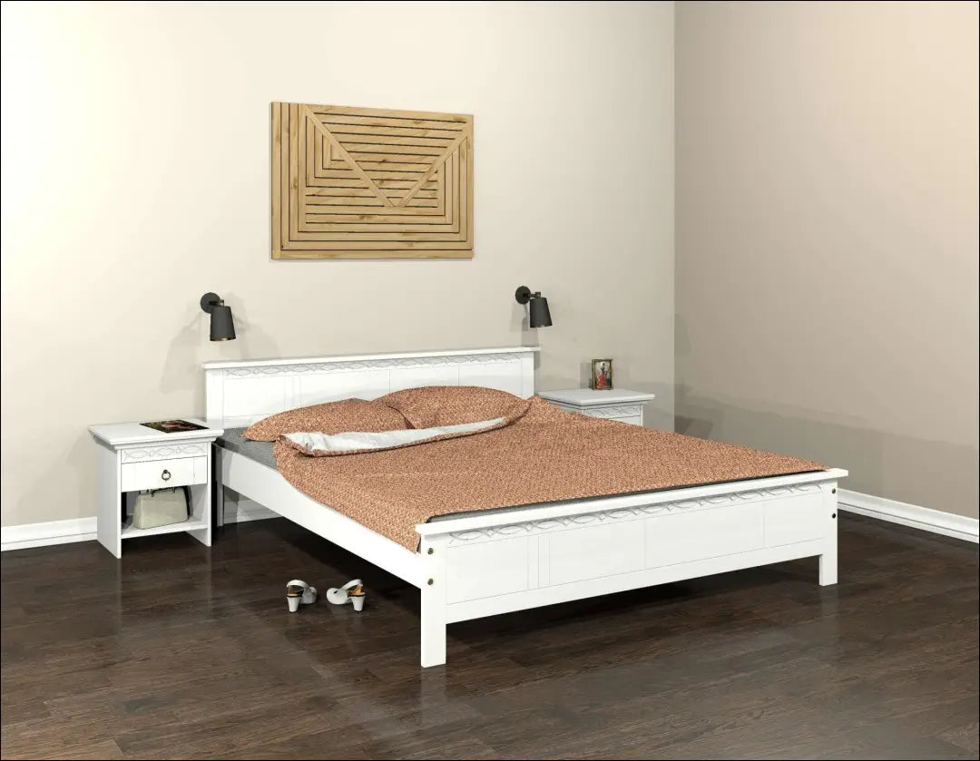 Miegamojo lova (180x200cm) GI947 - €220 Save 50% __label:Pristatymas 1-2 d.d., color-balta, lovos-miegamojo,