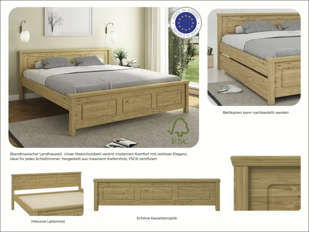 Miegamojo lova (180x200cm) GI974 - €210 Save 50% __label:Pristatymas 1-2 d.d., color-ruda, lovos-miegamojo,