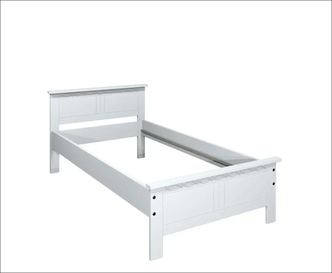 Miegamojo lova (90x200cm) GI672 - €110 Save 50% 100-200, __label:Pristatymas 1-2 d.d., color-balta, lovos-miegamojo,