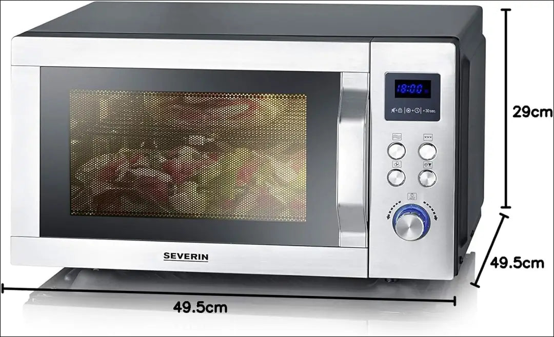 Mikrobangų krosnelė “Severin” SP291 - €99 Save 50% 50-100, __label:Pristatymas 1-2 d.d., color-juoda, color-sidabrine,