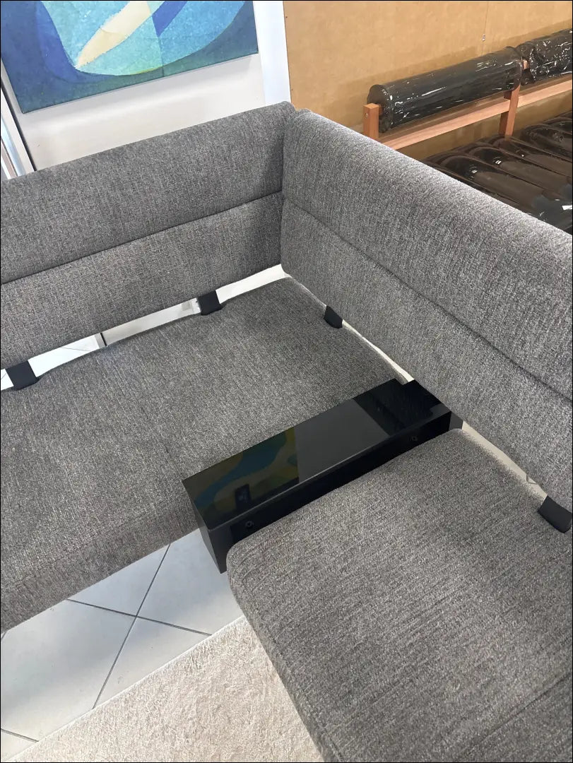 Minkštas kampinis suolas VI1421 - €220 Save 50% __label:Pristatymas 1-2 d.d., color-pilka, foteliai, kedes-valgomojo,