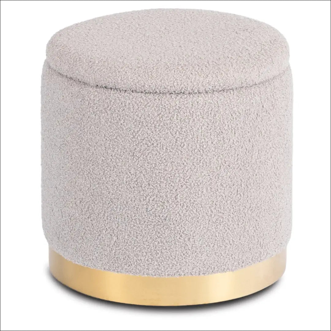 Minkštas Pouff Grey Boucle TE2582 - €43 Save 15% __label:Pristatymas 5-14 d.d., Newelite Naujausi produktai | Namų