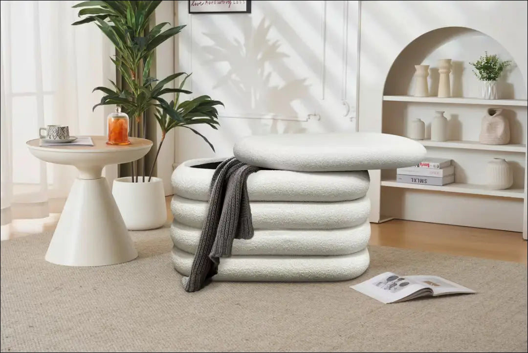 Minkštasuolis su daiktadėže MI1005 - €65 Save 50% 50-100, __label:Pristatymas 1-2 d.d., color-balta,