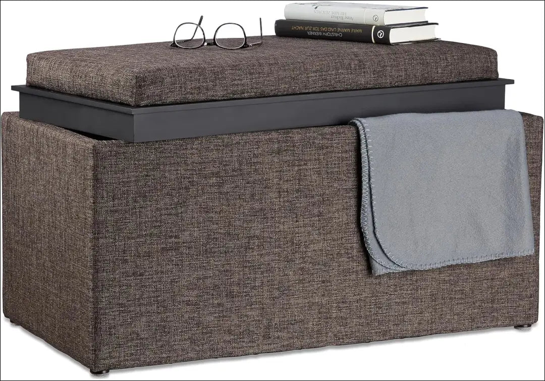 Minkštasuolis su daiktadėže MI830 - €63 Save 50% 50-100, __label:Pristatymas 1-2 d.d., color-juoda, color-ruda,