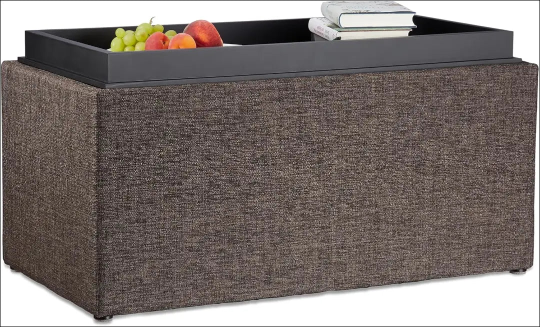 Minkštasuolis su daiktadėže MI830 - €63 Save 50% 50-100, __label:Pristatymas 1-2 d.d., color-juoda, color-ruda,