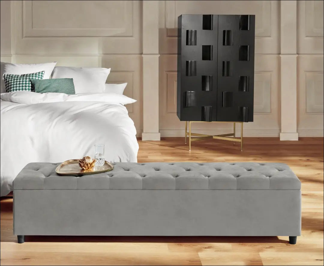 Minkštasuolis su daiktadėže MI945 - €145 Save 50% 100-200, __label:Pristatymas 1-2 d.d., color-pilka,