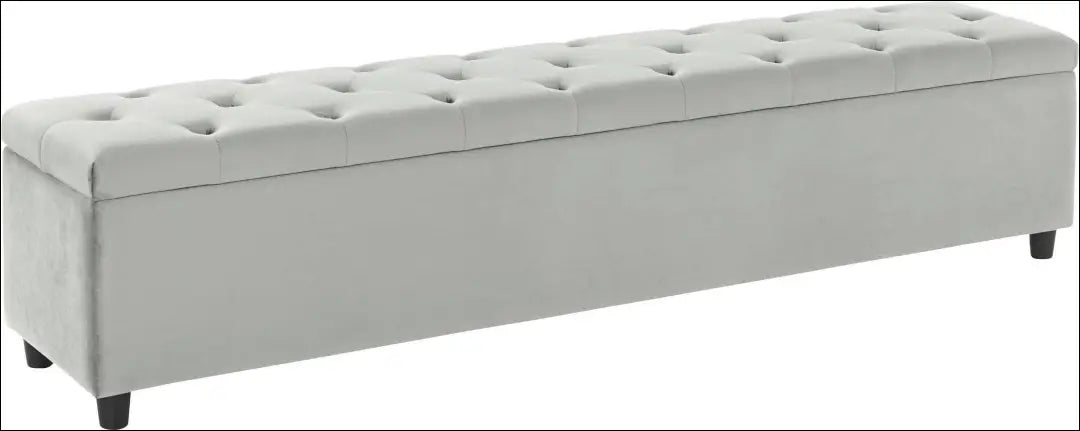 Minkštasuolis su daiktadėže MI991 - €145 Save 50% 100-200, __label:Pristatymas 1-2 d.d., color-pilka, material-aksomas,