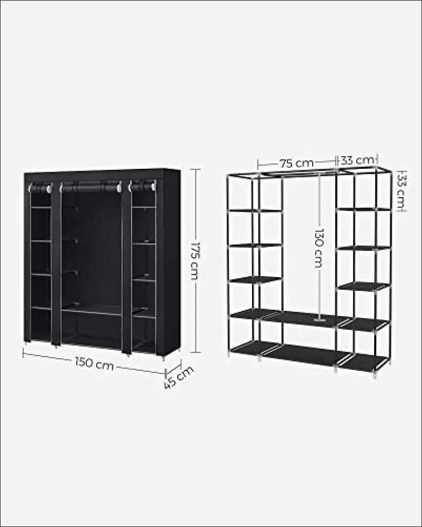 Mobili drabužių spinta SM1373 - €78 Save 40% 50-100, __label:Pristatymas 5-14 d.d., notouch30, song, spalva-juoda