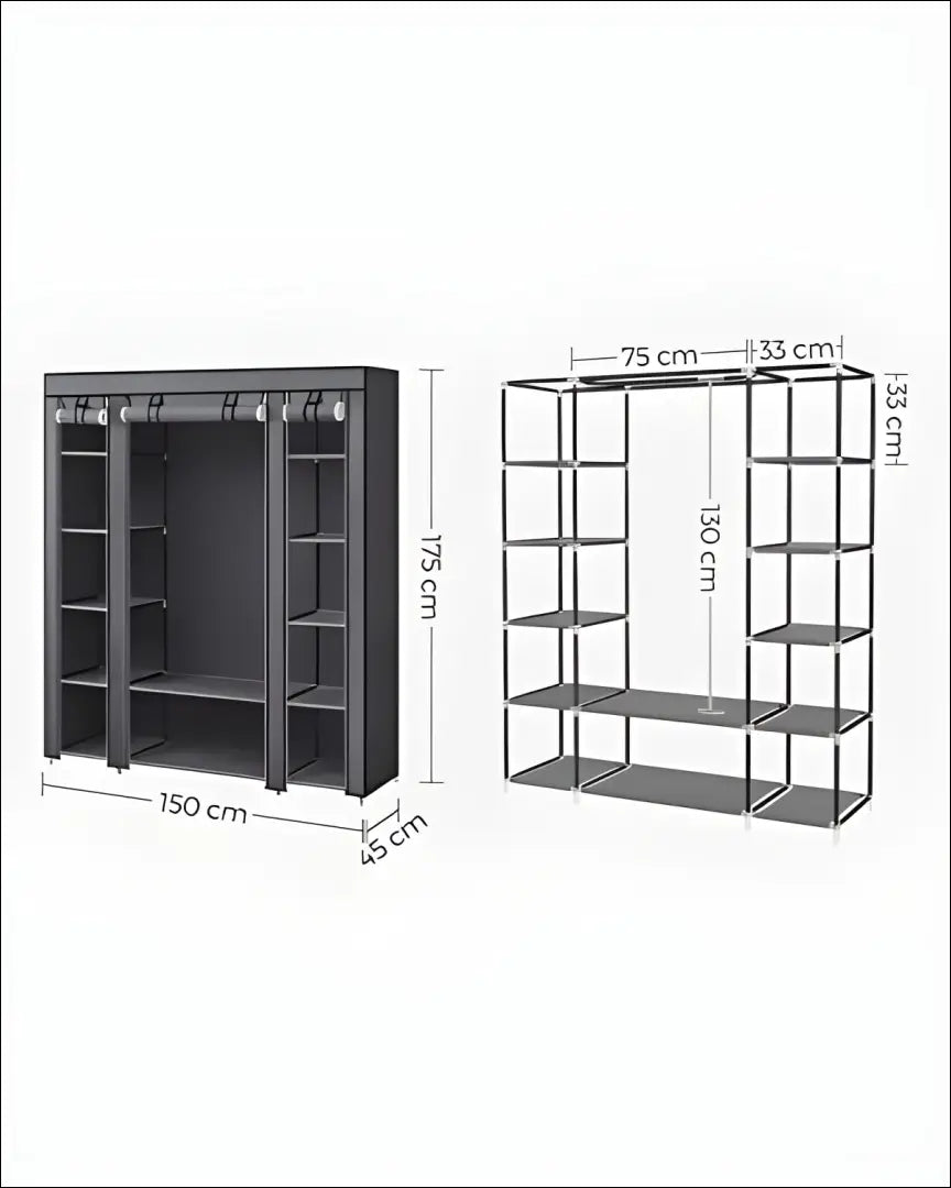 Mobili drabužių spinta SM1374 - €78 Save 40% 50-100, __label:Pristatymas 5-14 d.d., notouch30, song, spalva-pilka