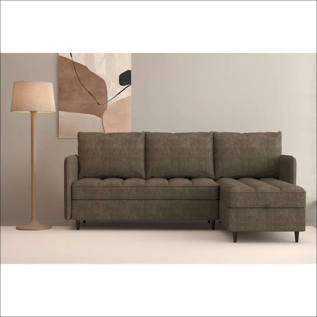 Modulinė sofa-kampas MI866 - €230 Save 50% __label:Pristatymas 1-2 d.d., color-ruda, kampai, material-gobelenas,