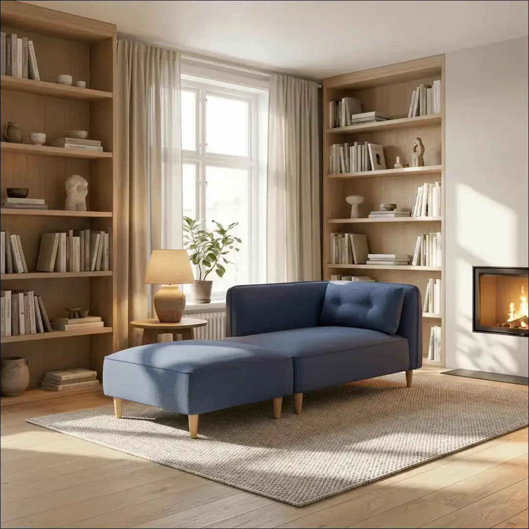 Modulinė sofa MI997 - €130 Save 50% 100-200, __label:Pristatymas 1-2 d.d., color-melyna, material-poliesteris, minksti