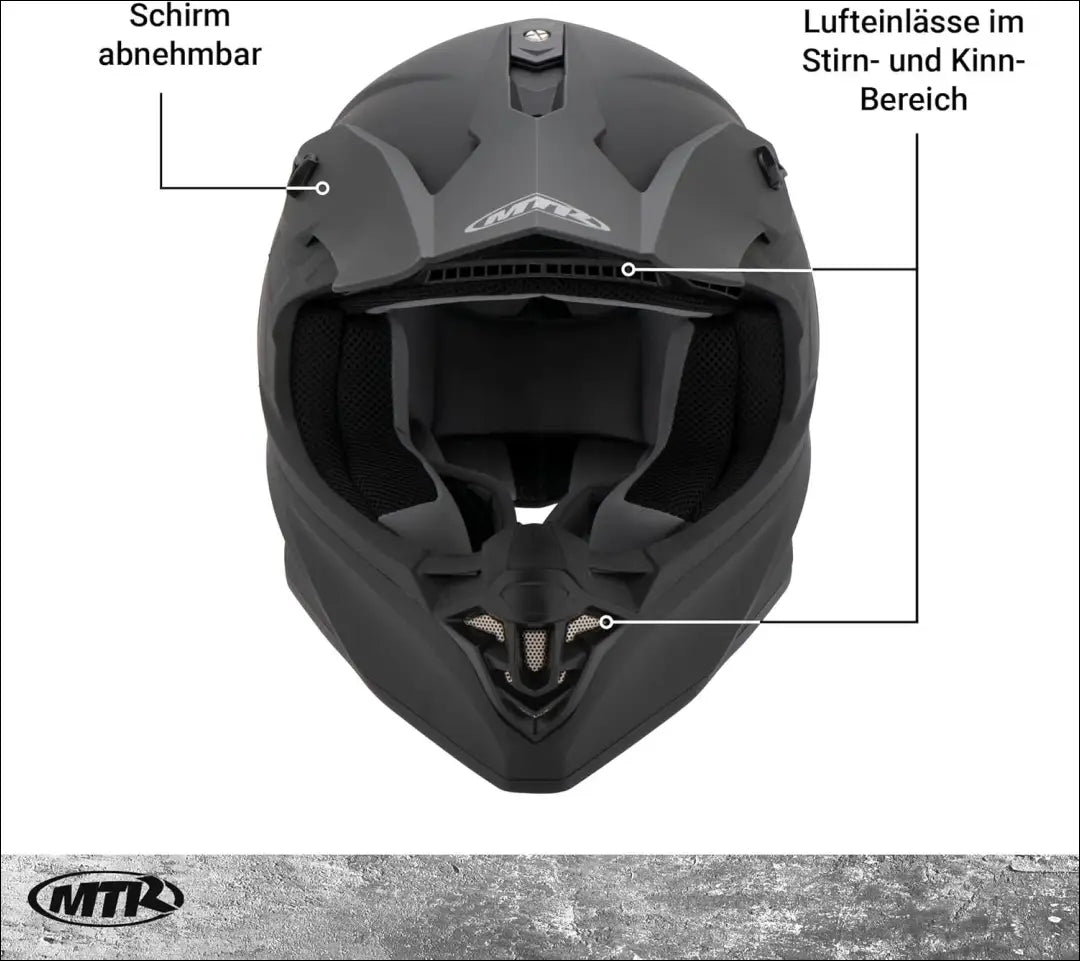 MTR X6B Evo motokroso šalmas SP265 - €40 Save 50% 25-50, __label:Pristatymas 1-2 d.d., color-juoda, laisvalaikis,